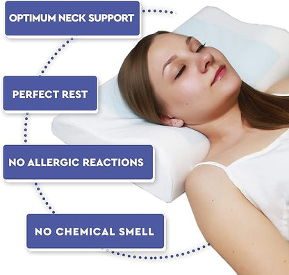 Amarah-Comfortable Medical Pillow-Orthopedic Memory Foam Support for Better Sleep