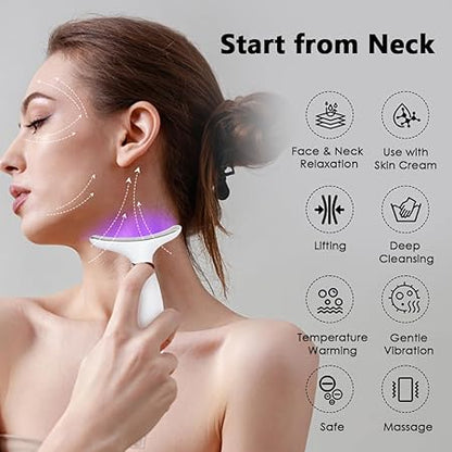 Amarah-Neck Beauty Device–LED Neck Massager for Skin Tightening