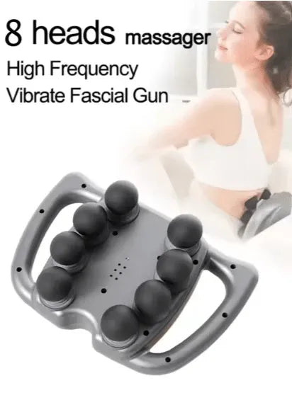Amarah-8D Massage Gun-Deep Tissue Muscle Relaxation with 8 Heads