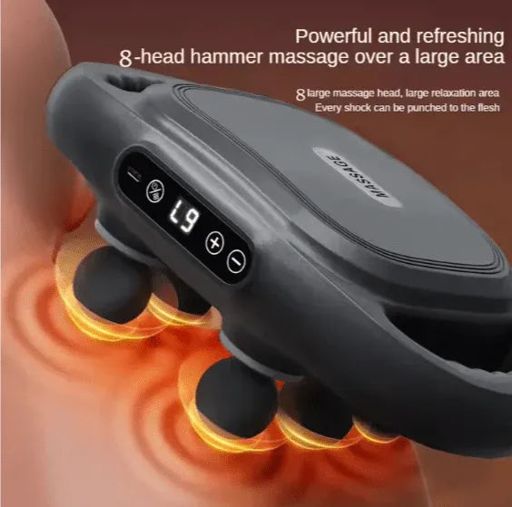 Amarah-8D Massage Gun-Deep Tissue Muscle Relaxation with 8 Heads