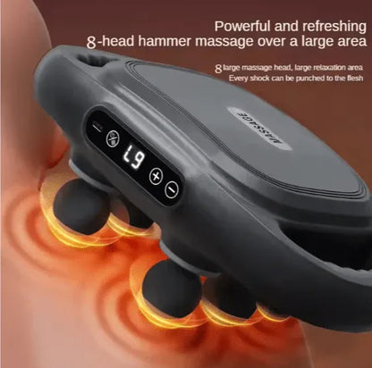 Amarah-8D Massage Gun-Deep Tissue Muscle Relaxation with 8 Heads